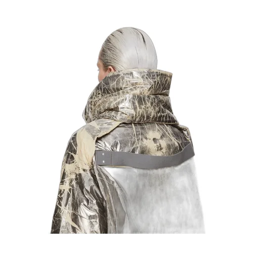 Drkshdw Concordians Covertible Jkt In Palladium Foil Light Nylon