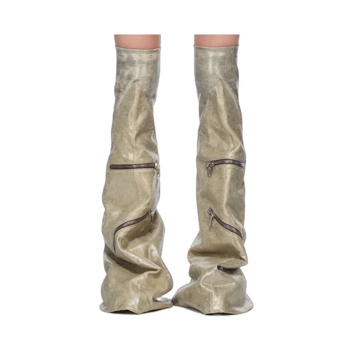 Drkshdw Concordians Cargo Fetish In Palladium/Milk 13Oz Foil Denim