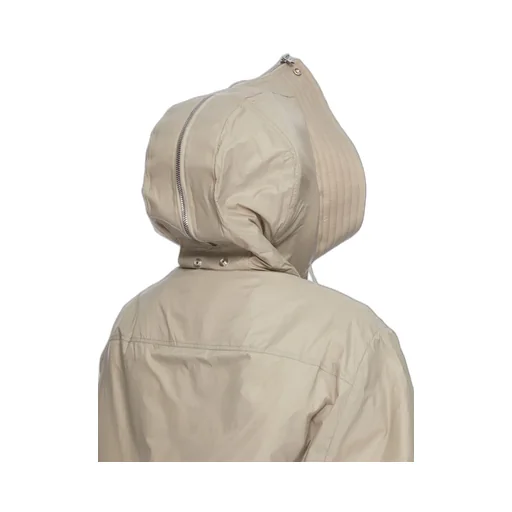 Drkshdw Concordians Cropped Alice Parka In Dirty Pearl Recycled Nylon