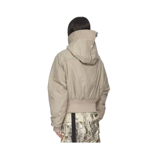Drkshdw Concordians Cropped Alice Parka In Dirty Pearl Recycled Nylon