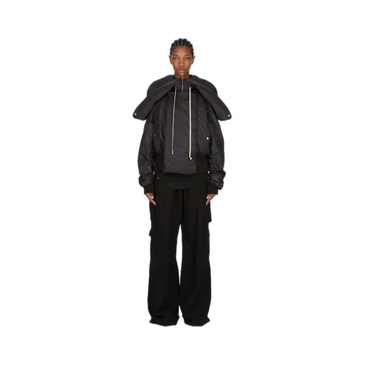 Drkshdw Concordians Cropped Alice Parka In Black Recycled Nylon
