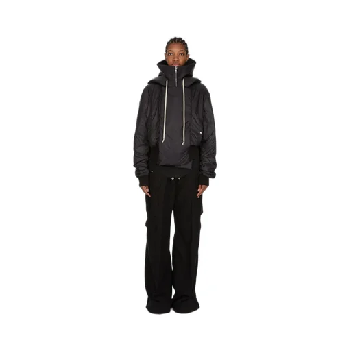 Drkshdw Concordians Cropped Alice Parka In Black Recycled Nylon