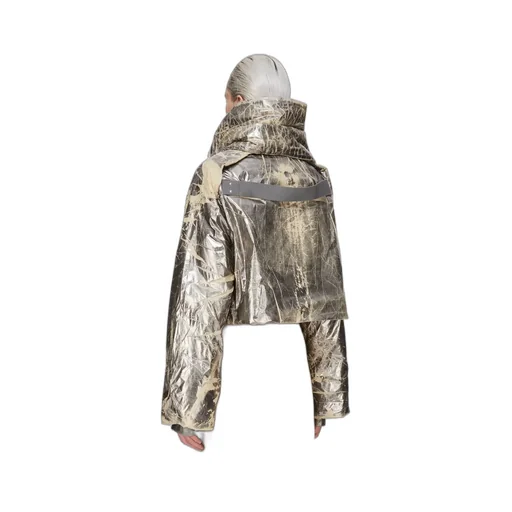 Drkshdw Concordians Covertible Jkt In Palladium Foil Light Nylon