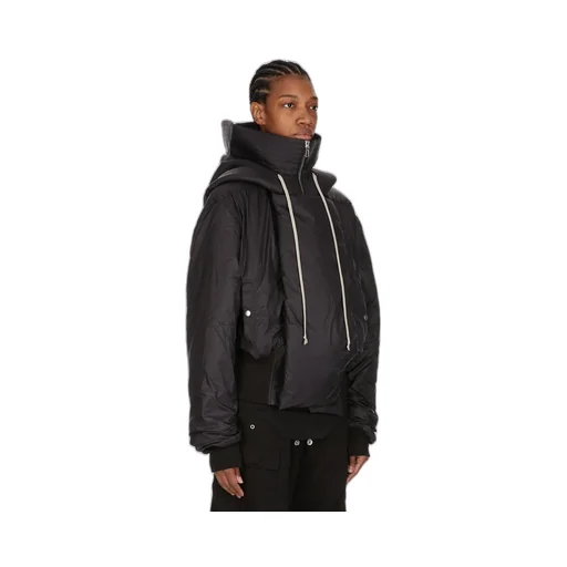 Drkshdw Concordians Cropped Alice Parka In Black Recycled Nylon