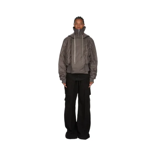 Drkshdw Concordians Cropped Alice Parka In Bronze Recycled Nylon