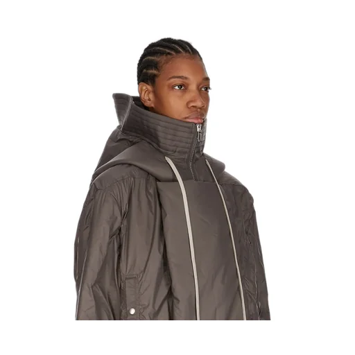 Drkshdw Concordians Cropped Alice Parka In Bronze Recycled Nylon