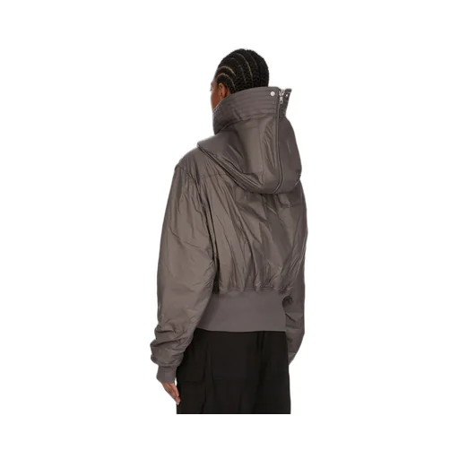 Drkshdw Concordians Cropped Alice Parka In Bronze Recycled Nylon