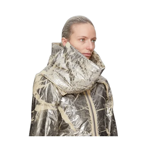 Drkshdw Concordians Covertible Jkt In Palladium Foil Light Nylon