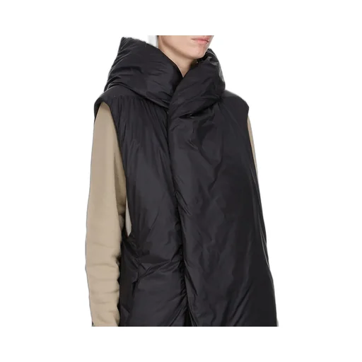 Drkshdw Concordians Hooded Liner In Black Recycled Nylon