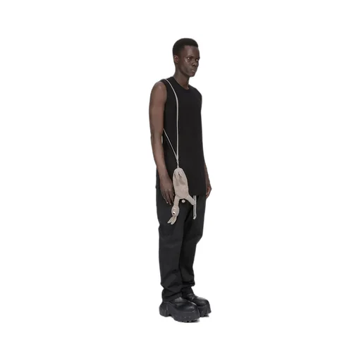 Rick Owens Hun Siamese Bunny In Dark Dust Lamb Shearling