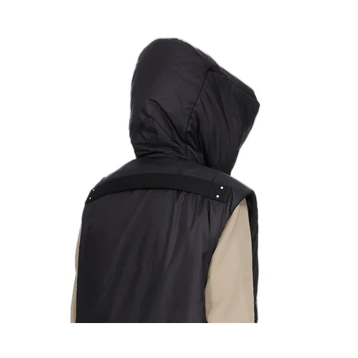 Drkshdw Concordians Hooded Liner In Black Recycled Nylon