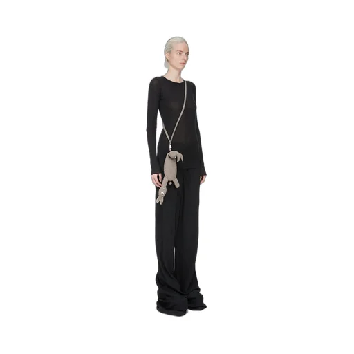Rick Owens Hun Siamese Bunny In Dark Dust Lamb Shearling