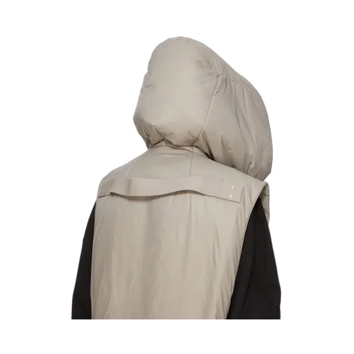 Drkshdw Concordians Hooded Liner In Dirty Pearl Recycled Nylon