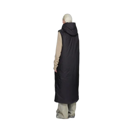 Drkshdw Concordians Hooded Liner In Black Recycled Nylon
