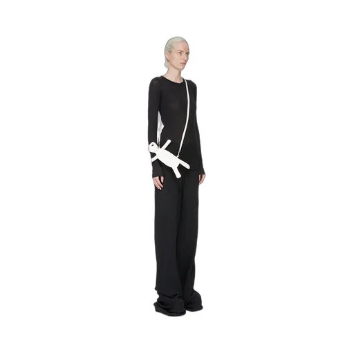 Rick Owens Hun Cyclop In Chalk White Lamb Leather
