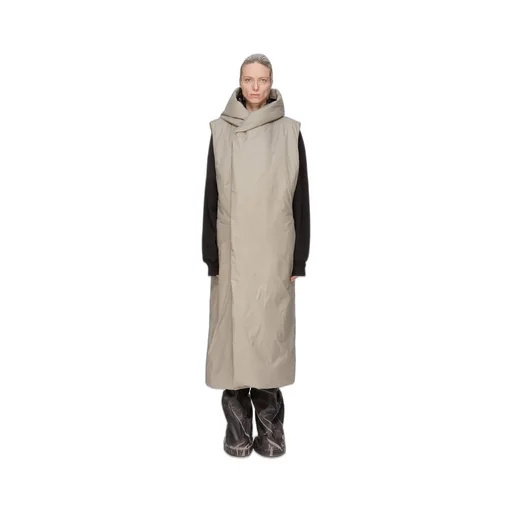 Drkshdw Concordians Hooded Liner In Dirty Pearl Recycled Nylon