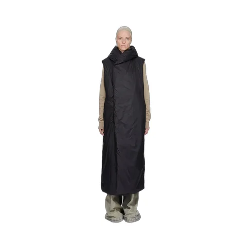 Drkshdw Concordians Hooded Liner In Black Recycled Nylon