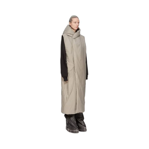 Drkshdw Concordians Hooded Liner In Dirty Pearl Recycled Nylon