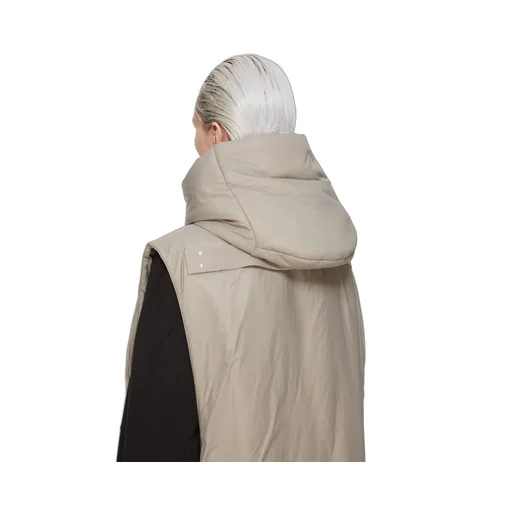 Drkshdw Concordians Hooded Liner In Dirty Pearl Recycled Nylon