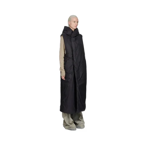 Drkshdw Concordians Hooded Liner In Black Recycled Nylon
