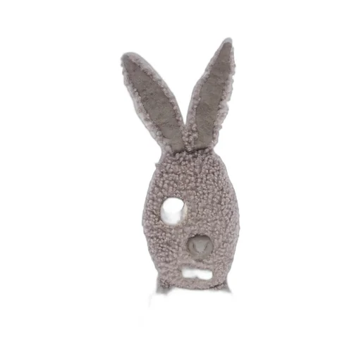 Rick Owens Hun Bunny In Dark Dust Lamb Shearling