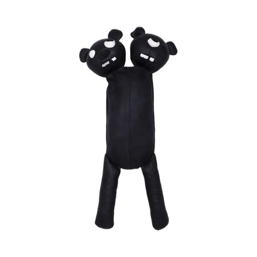 Rick Owens Hun Siamese Bear In Black Lamb Leather