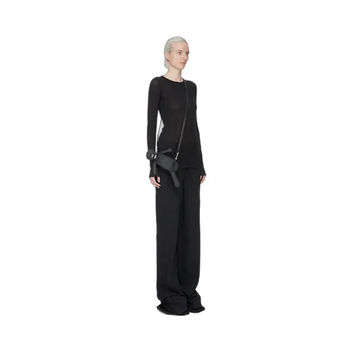 Rick Owens Hun Cyclop In Black Lamb Leather