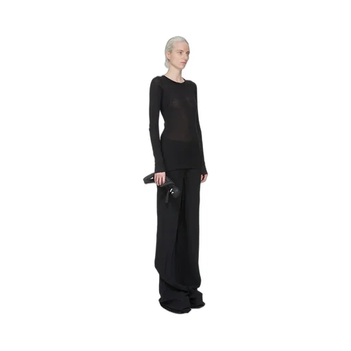Rick Owens Hun Cyclop In Black Lamb Leather