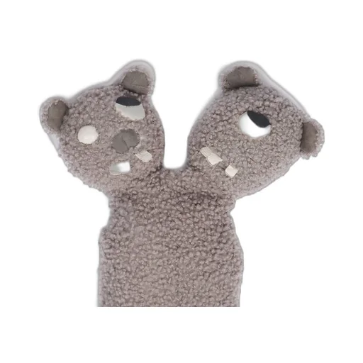 Rick Owens Hun Siamese Bear In Dark Dust Lamb Shearling