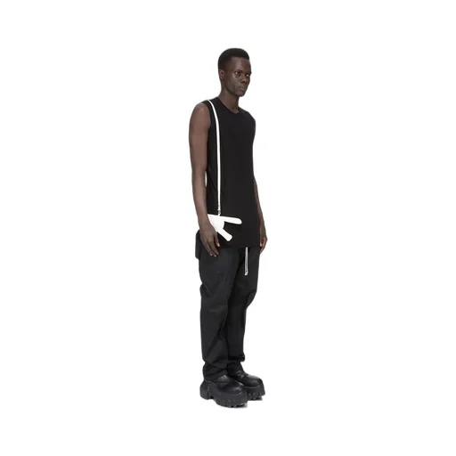 Rick Owens Hun Cyclop In Chalk White Lamb Leather