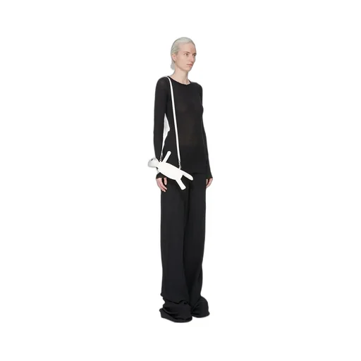 Rick Owens Hun Cyclop In Chalk White Lamb Leather
