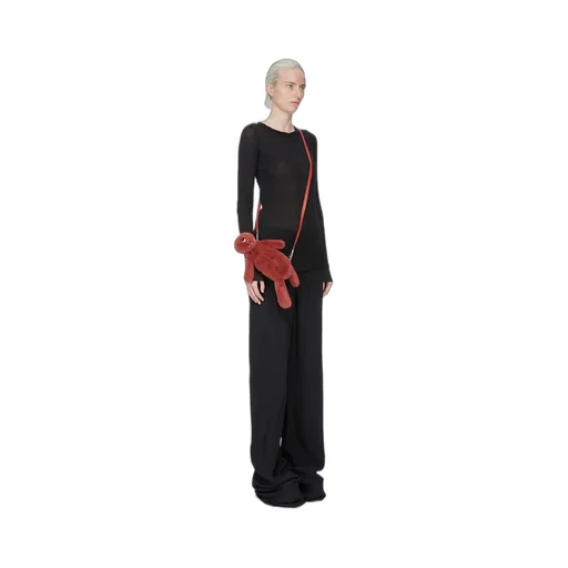 Rick Owens Hun Cyclop In Cardinal Red In Real Mink Fur