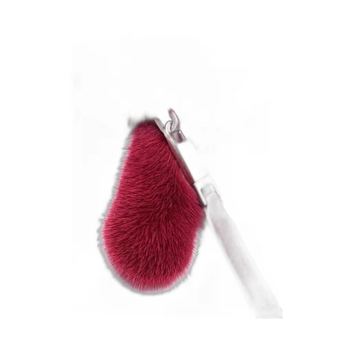 Rick Owens Hun Cyclop In Cardinal Red In Real Mink Fur