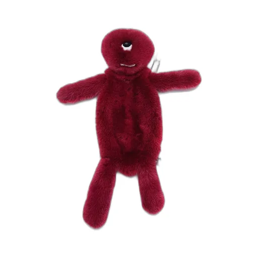 Rick Owens Hun Cyclop In Cardinal Red In Real Mink Fur