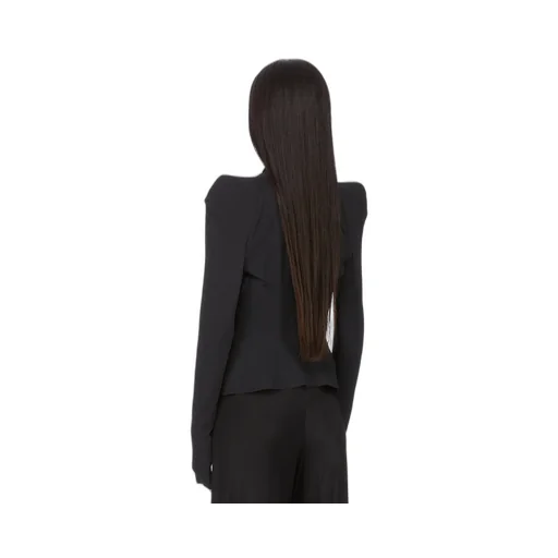 Rick Owens Lilies Concordians Princess Jkt In Black Compact Stretch Jersey