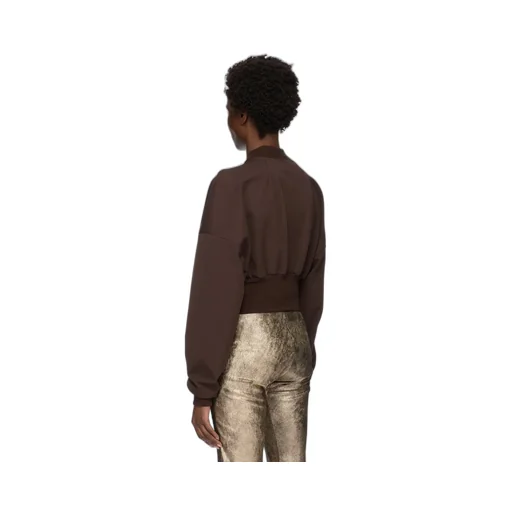 Rick Owens Concordians Flight Jkt In Raisin Compact Stretch Jersey