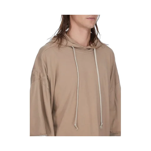 Drkshdw Temple Tommy Hustler Hoodie In Flesh Medium Weight Cotton Jersey
