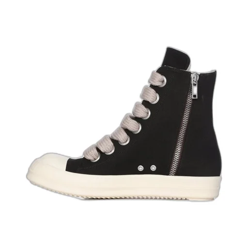 Drkshdw Temple Jumbolace Sneaks In Black/Milk/Milk 13Oz Overdyed Denim