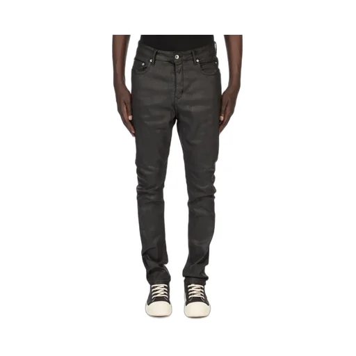 Drkshdw Temple Detroit Cut In Deep Black Stretch Denim
