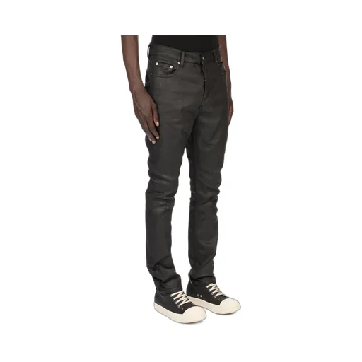 Drkshdw Temple Detroit Cut In Deep Black Stretch Denim