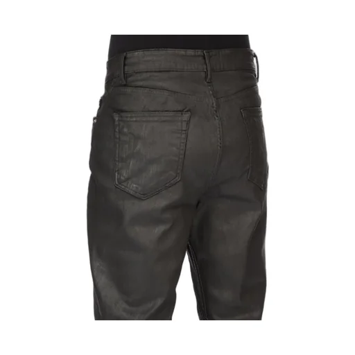 Drkshdw Temple Bias Bootcut In Black Deep Black Stretch Denim