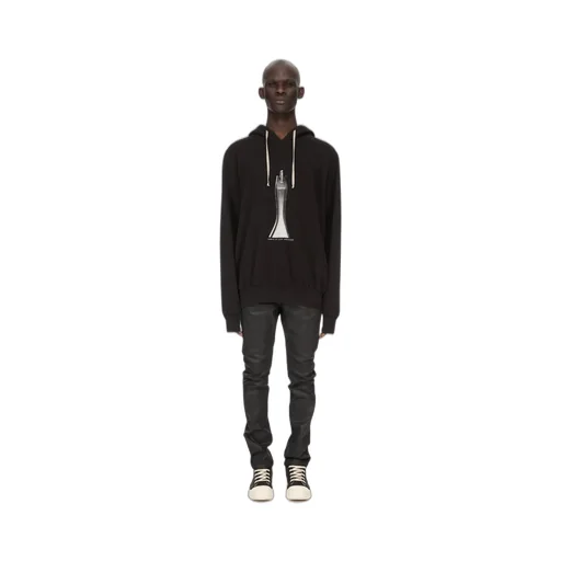 Drkshdw Temple Detroit Cut In Deep Black Stretch Denim