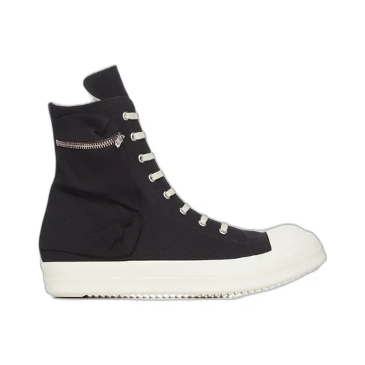 Drkshdw Temple Cargo Sneaks In Black/Milk/Milk 13Oz Overdyed Denim