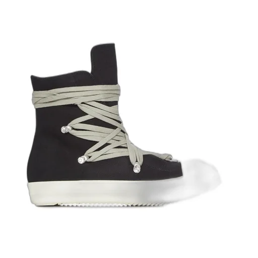 Drkshdw Temple Megalace Sneaks In Black/Milk/Milk 13Oz Overdyed Denim