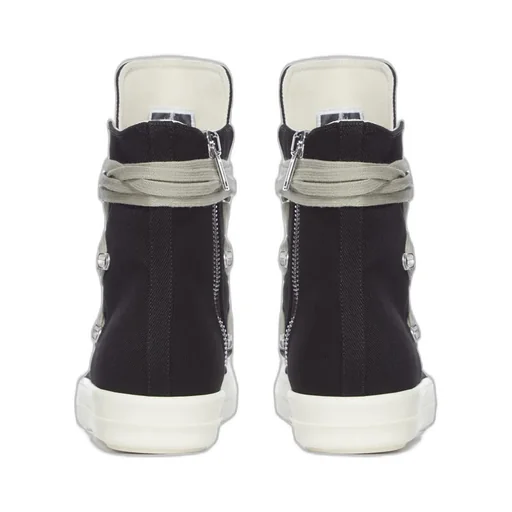 Drkshdw Temple Megalace Sneaks In Black/Milk/Milk 13Oz Overdyed Denim