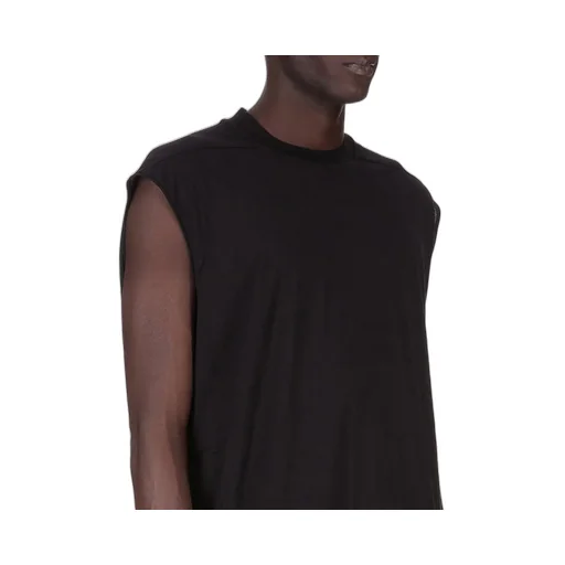Drkshdw Concordians Tarp T In Black Cotton Gauze Jersey