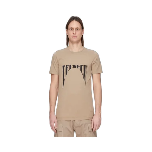 Drkshdw Concordians Level T In Dirty Pearl/Black Medium Weight Cotton Jersey