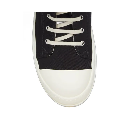 Drkshdw Temple Cargo Sneaks In Black/Milk/Milk 13Oz Overdyed Denim
