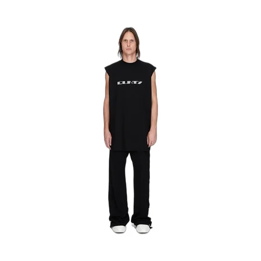 Drkshdw Concordians Tarp T In Black/Pearl Medium Weight Cotton Jersey