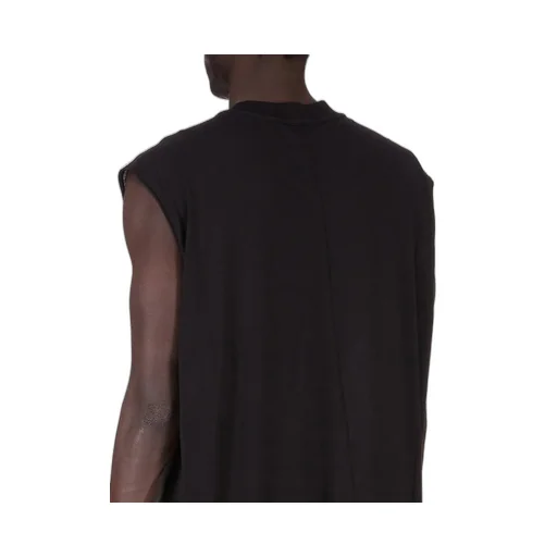 Drkshdw Concordians Tarp T In Black Cotton Gauze Jersey